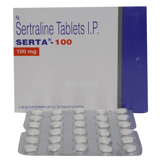 serta 100mg tablet 15's